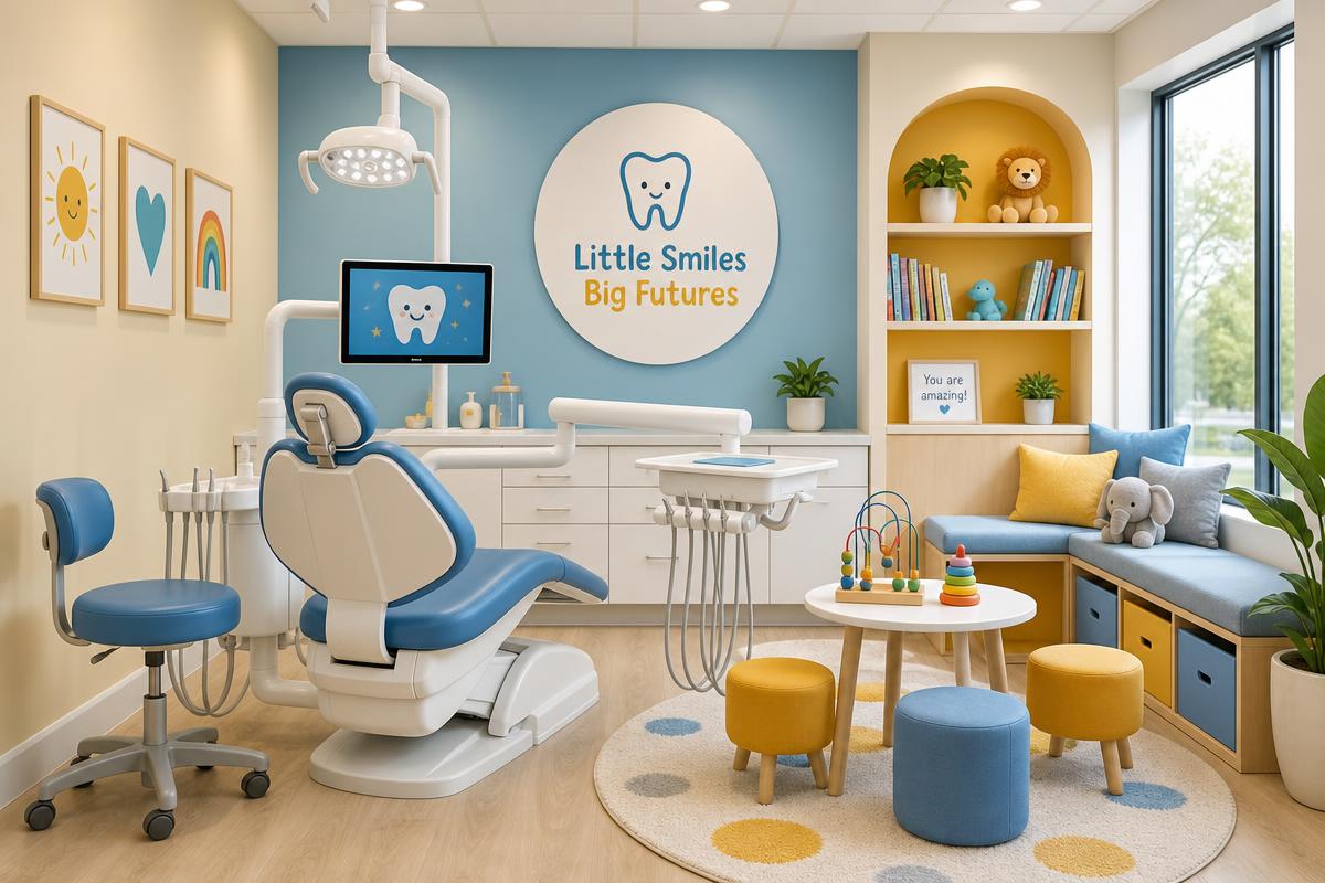 Friendly children's dentistry room at Marina Al Mina Dental Clinic